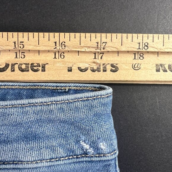 Paige Jeans Womens 34x25* Cindy Cropped Straight Blue Faded Raw Hem Denim Tag 33 - Picture 16 of 16